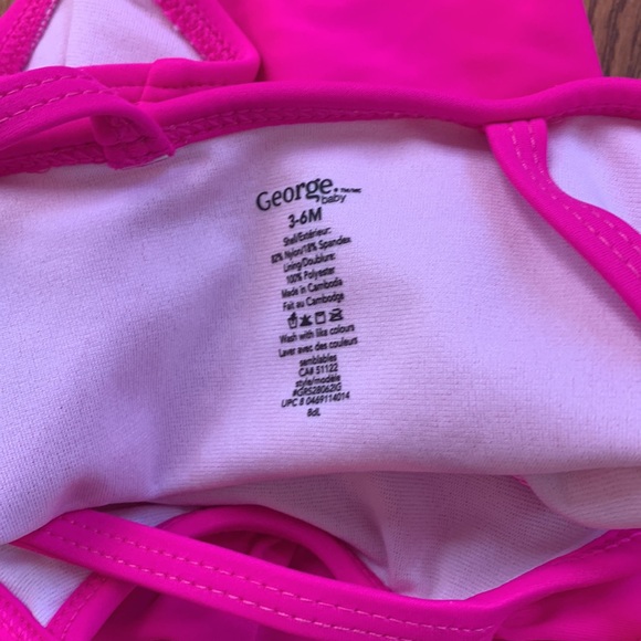 (3/$18) Baby Girl One Piece Swimsuits x2 - Picture 4 of 4